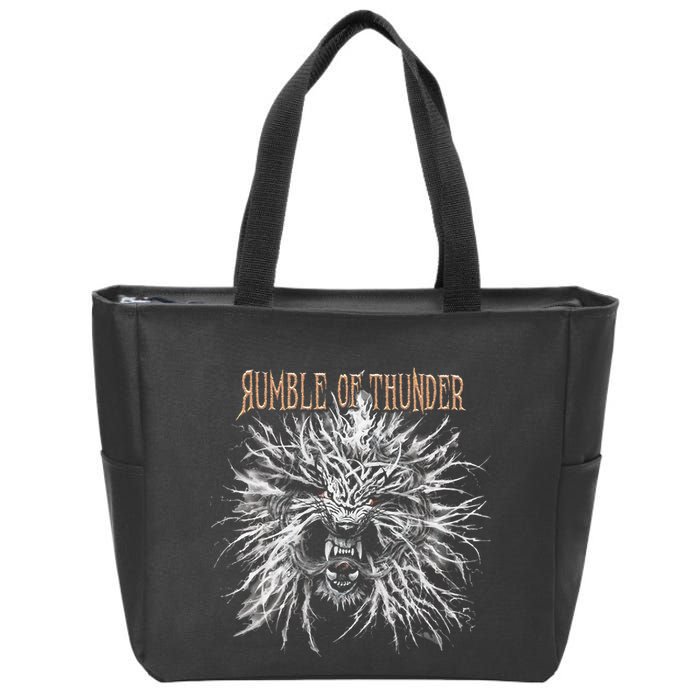 The Hu R.U.M.B.L.E Of Thunder Album Art Zip Tote Bag