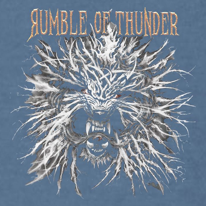 The Hu R.U.M.B.L.E Of Thunder Album Art Garment-Dyed Sweatshirt