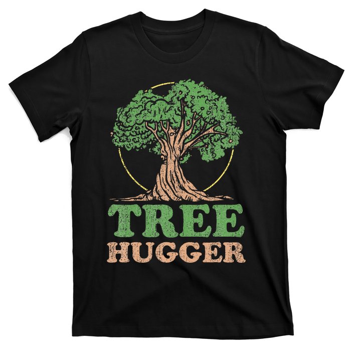 Tree Hugger Retro Vintage Environmental Nature Lover T-Shirt