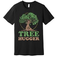 Tree Hugger Retro Vintage Environmental Nature Lover Premium T-Shirt