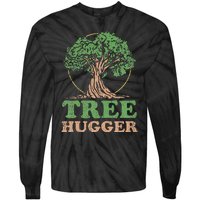 Tree Hugger Retro Vintage Environmental Nature Lover Tie-Dye Long Sleeve Shirt