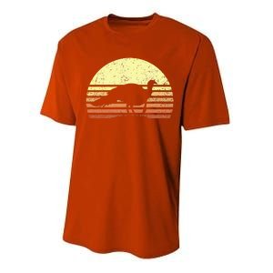 Turkey Hunting Retro Sunset Upland Bird Hunters Thanksgiving Performance Sprint T-Shirt