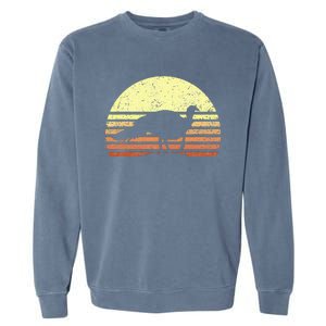 Turkey Hunting Retro Sunset Upland Bird Hunters Thanksgiving Garment-Dyed Sweatshirt