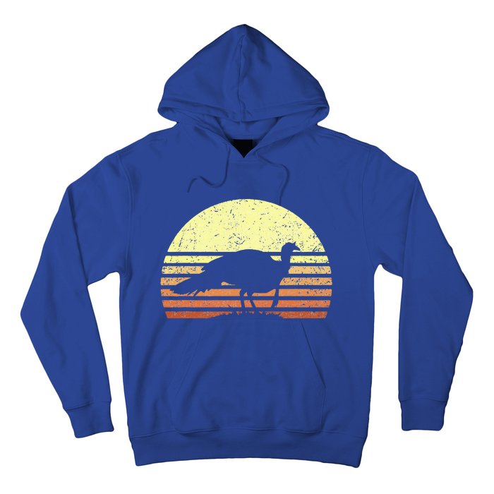 Turkey Hunting Retro Sunset Upland Bird Hunters Thanksgiving Hoodie