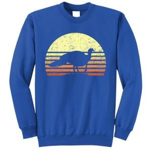 Turkey Hunting Retro Sunset Upland Bird Hunters Thanksgiving Tall Sweatshirt