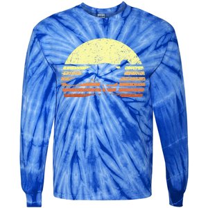 Turkey Hunting Retro Sunset Upland Bird Hunters Thanksgiving Tie-Dye Long Sleeve Shirt