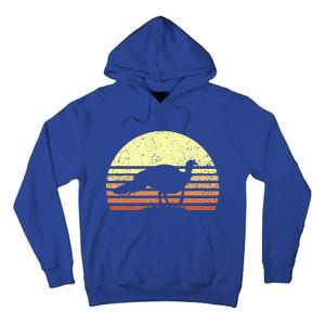 Turkey Hunting Retro Sunset Upland Bird Hunters Thanksgiving Tall Hoodie