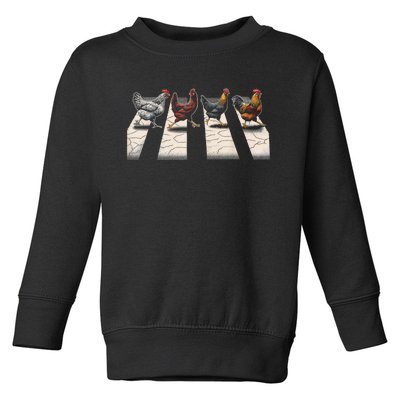 The Hens Retro Chicken Gifts Funny Chicken Toddler Sweatshirt