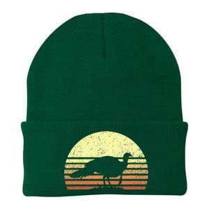 Turkey Hunting Retro Sunset Upland Bird Hunters Thanksgiving Knit Cap Winter Beanie