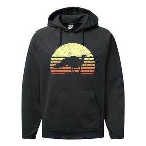 Turkey Hunting Retro Sunset Upland Bird Hunters Thanksgiving Performance Fleece Hoodie