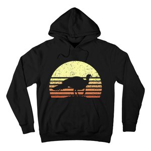 Turkey Hunting Retro Sunset Upland Bird Hunters Thanksgiving Hoodie