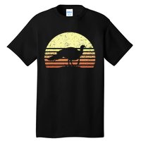 Turkey Hunting Retro Sunset Upland Bird Hunters Thanksgiving Tall T-Shirt