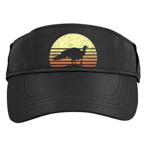 Turkey Hunting Retro Sunset Upland Bird Hunters Thanksgiving Adult Drive Performance Visor