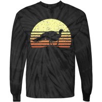 Turkey Hunting Retro Sunset Upland Bird Hunters Thanksgiving Tie-Dye Long Sleeve Shirt