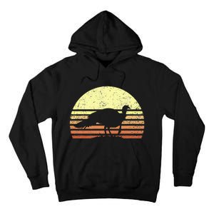 Turkey Hunting Retro Sunset Upland Bird Hunters Thanksgiving Tall Hoodie