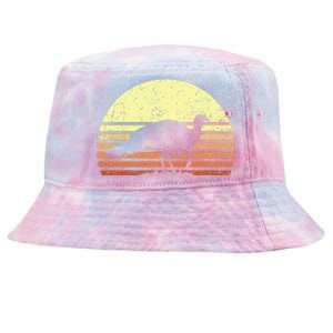 Turkey Hunting Retro Sunset Upland Bird Hunters Thanksgiving Tie-Dyed Bucket Hat