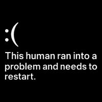 This Human Ran Into A Problem Needs To Restart Computer Full-Length Apron With Pockets