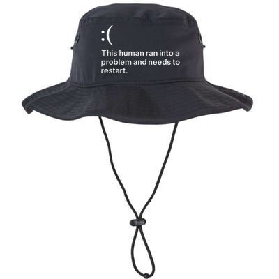 This Human Ran Into A Problem Needs To Restart Computer Legacy Cool Fit Booney Bucket Hat