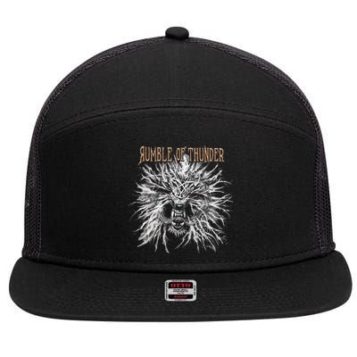 The Hu R.U.M.B.L.E Of Thunder Album Art 7 Panel Mesh Trucker Snapback Hat