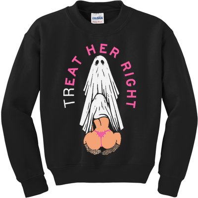 Treat Her Right Kids Sweatshirt