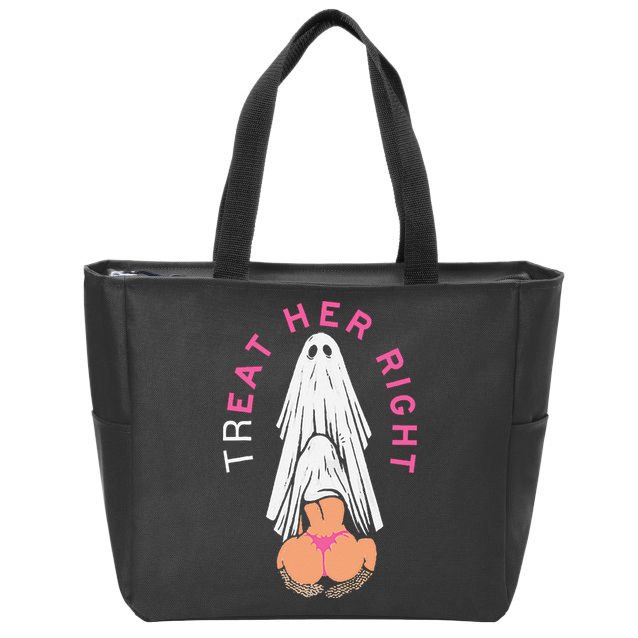 Treat Her Right Zip Tote Bag