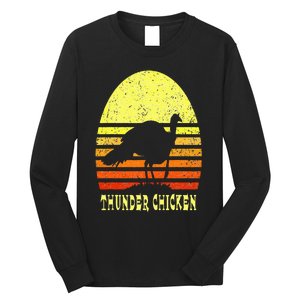 Turkey Hunting Retro Sunset Upland Bird Hunter Thanksgiving Long Sleeve Shirt