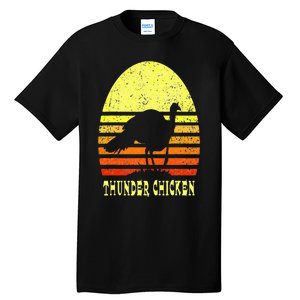 Turkey Hunting Retro Sunset Upland Bird Hunter Thanksgiving Tall T-Shirt