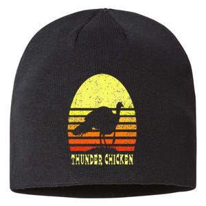 Turkey Hunting Retro Sunset Upland Bird Hunter Thanksgiving Sustainable Beanie