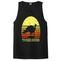 Turkey Hunting Retro Sunset Upland Bird Hunter Thanksgiving PosiCharge Competitor Tank