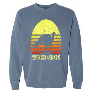 Turkey Hunting Retro Sunset Upland Bird Hunter Thanksgiving Garment-Dyed Sweatshirt