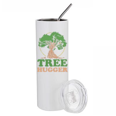 Tree Hugger Retro Vintage Environmental Nature Lover Stainless Steel Tumbler