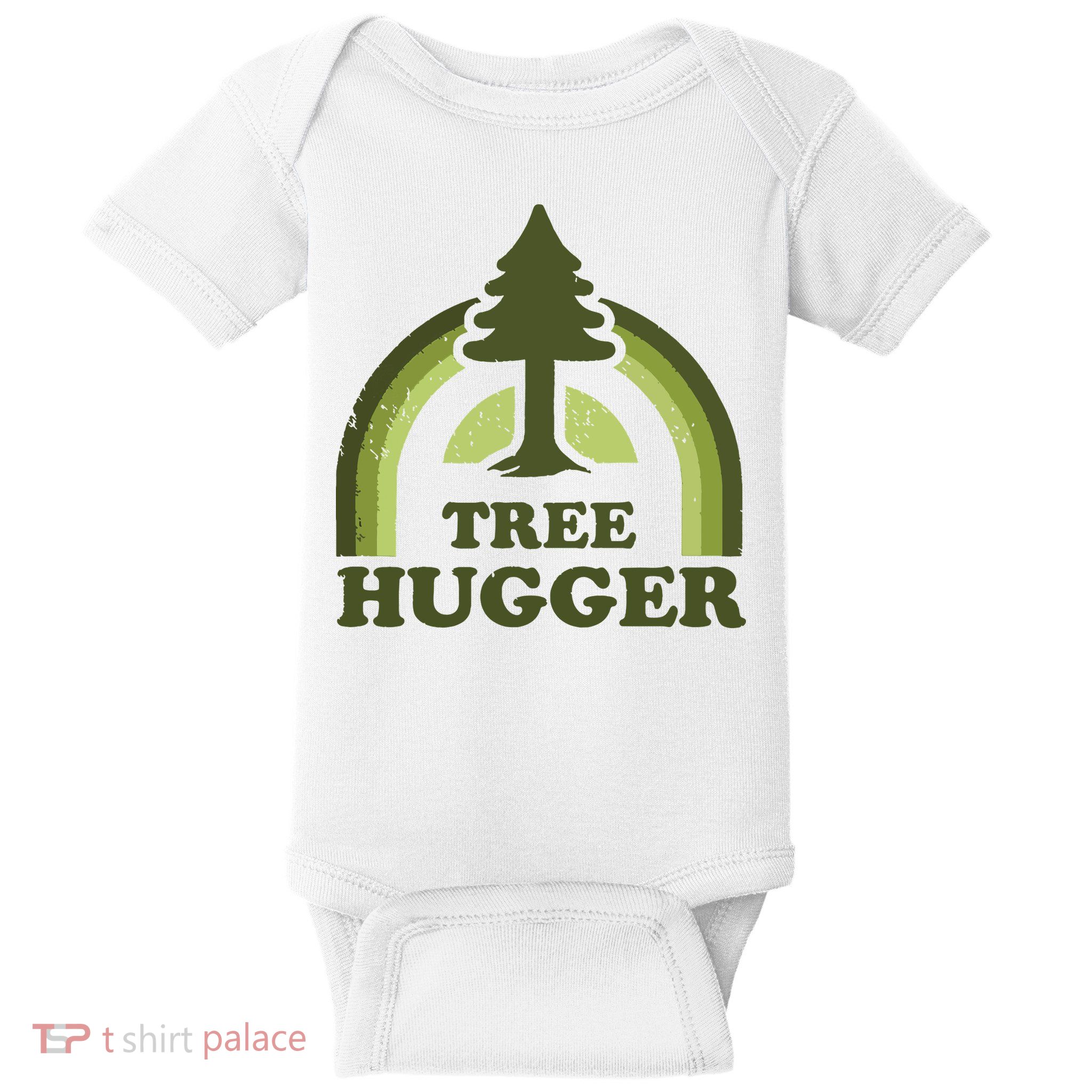 Tree Hugger Retro Vintage Environmental Nature Lover Baby Bodysuit