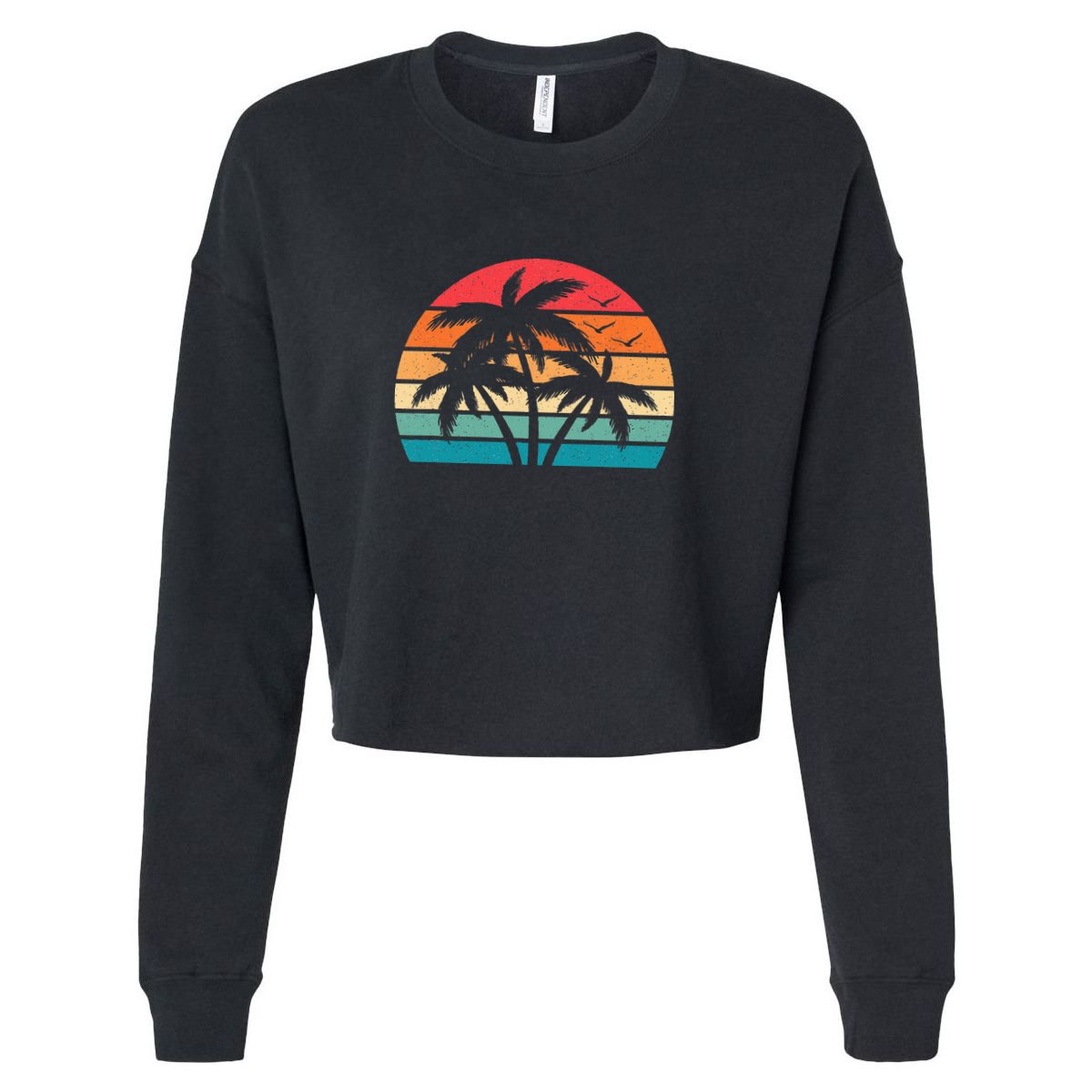 Tropical Hawaiian Retro Palm Tree Sunset Hawaii Beach Apron