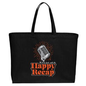 The Happy Recap Cotton Canvas Jumbo Tote