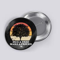 Tree Hugger Retro Environmental Nature Lover Earth Button