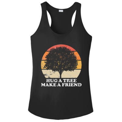 Tree Hugger Retro Environmental Nature Lover Earth Ladies PosiCharge Competitor Racerback Tank