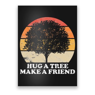 Tree Hugger Retro Environmental Nature Lover Earth Poster