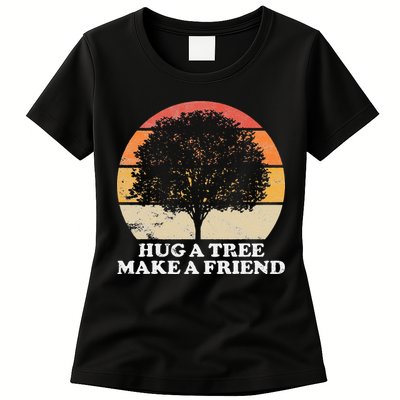 Tree Hugger Retro Environmental Nature Lover Earth Women's T-Shirt