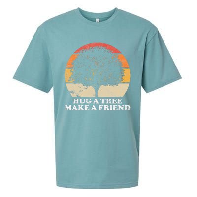 Tree Hugger Retro Environmental Nature Lover Earth Sueded Cloud Jersey T-Shirt