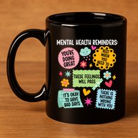 Tal Health Reminders Tal Health Awareness Month Gift 11oz C Handle Ceramic Mug