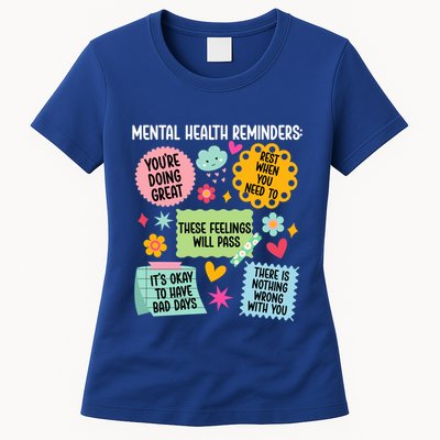 Tal Health Reminders Tal Health Awareness Month Gift Womens T-Shirt