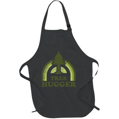 Tree Hugger Retro Environmental Nature Lover Full-Length Apron With Pockets