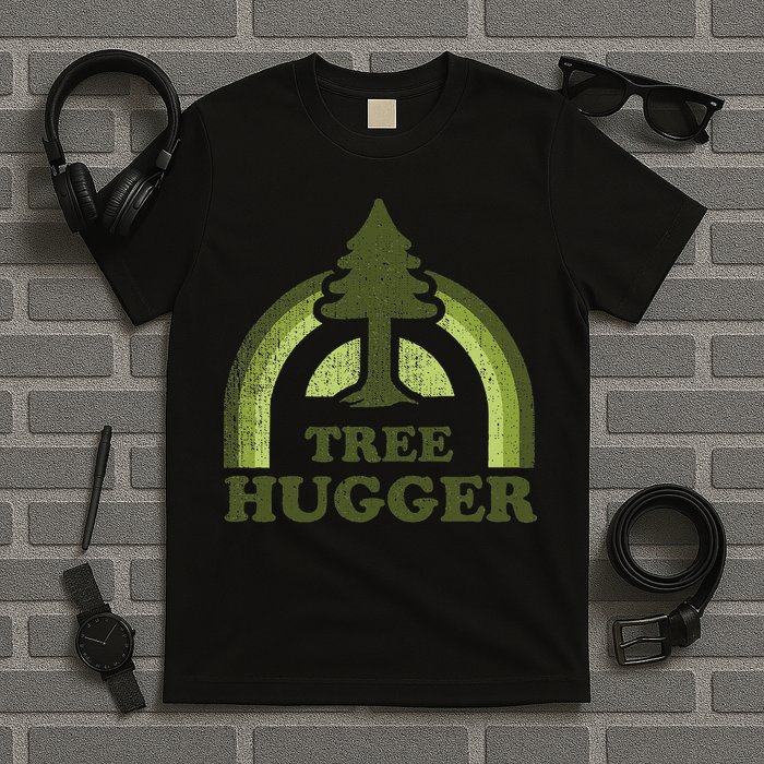 Tree Hugger Retro Environmental Nature Lover T-Shirt