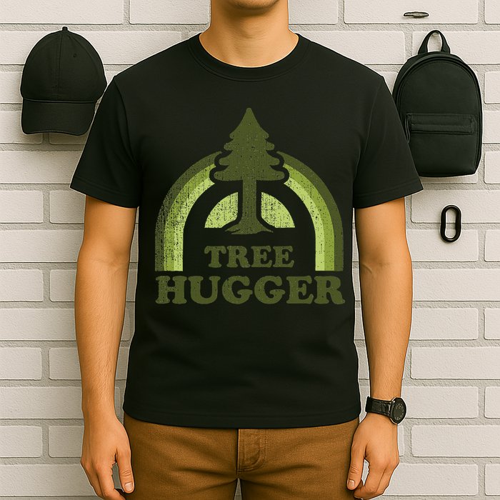 Tree Hugger Retro Environmental Nature Lover T-Shirt