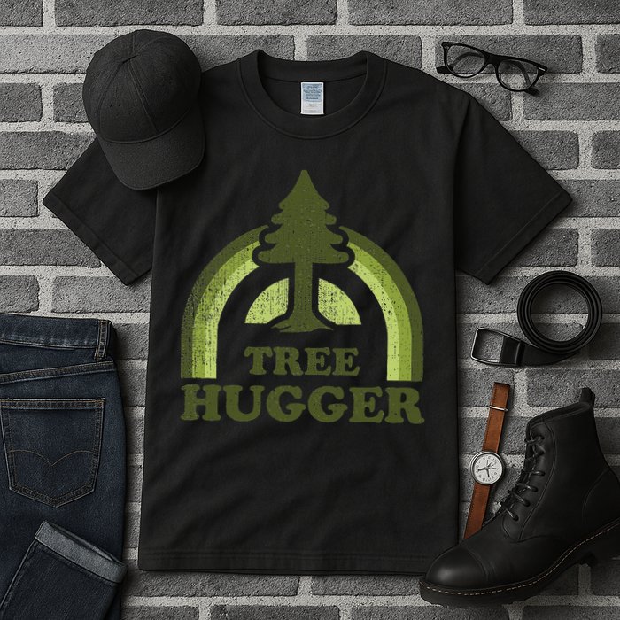Tree Hugger Retro Environmental Nature Lover Tall T-Shirt