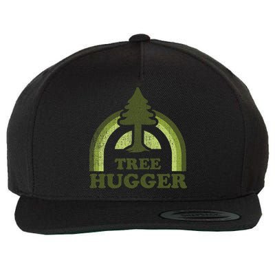 Tree Hugger Retro Environmental Nature Lover Wool Snapback Cap