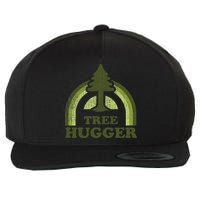 Tree Hugger Retro Environmental Nature Lover Wool Snapback Cap