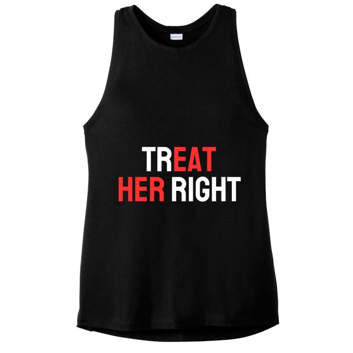 Treat Her Right / Eat Her Ladies PosiCharge Tri-Blend Wicking Tank