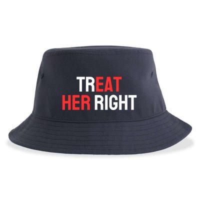 Treat Her Right / Eat Her Sustainable Bucket Hat