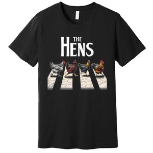 The Hens Retro Chicken Gifts Funny Chicken Premium T-Shirt